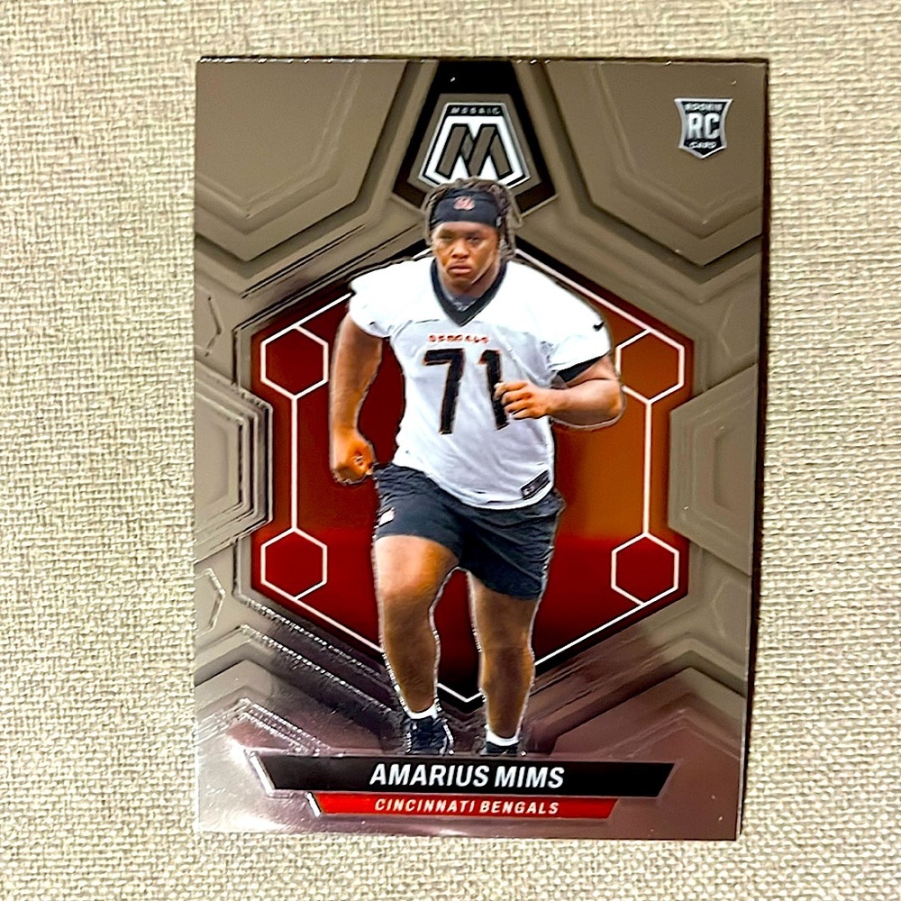 Amarius Mims 2024 Panini Mosaic Cincinnati Bengals NFL Football Sports Card
